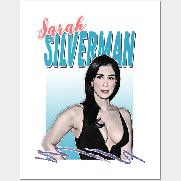 Sarah Silverman / Retro Styled Design Wall Art by DankFutura